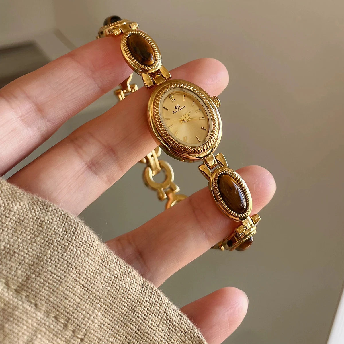 Reloj Pulsera Cuarzo Jade Mujer