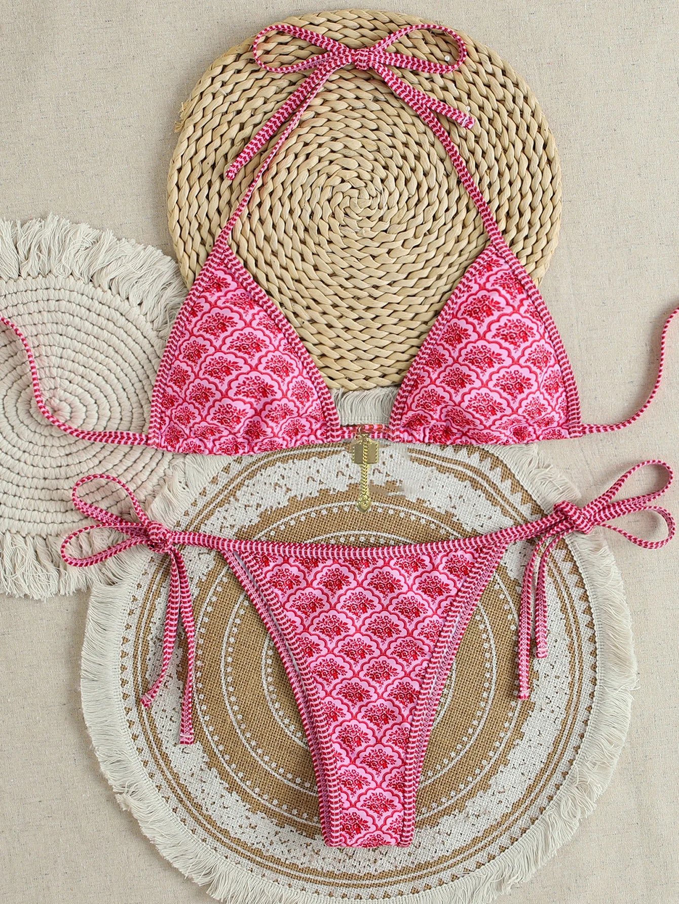 Bikini Floral Triángulo Push-Up