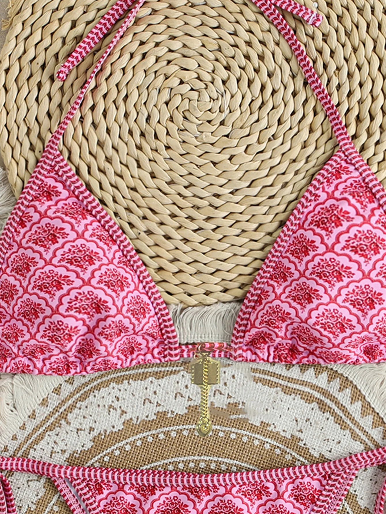 Bikini Floral Triángulo Push-Up