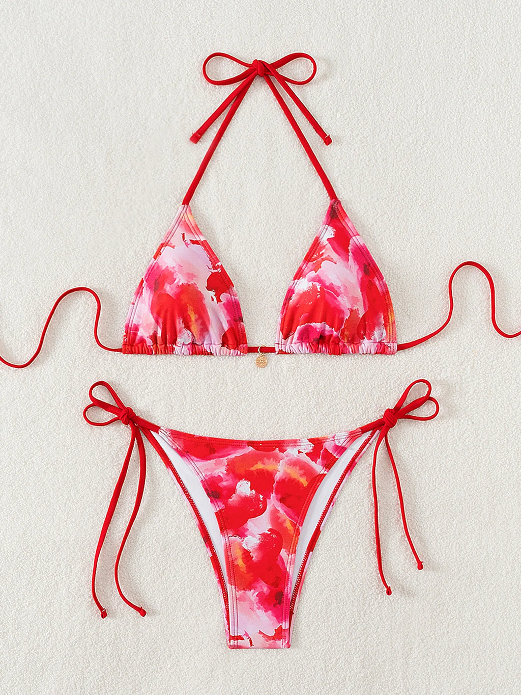 Bikini Floral Triángulo Push-Up