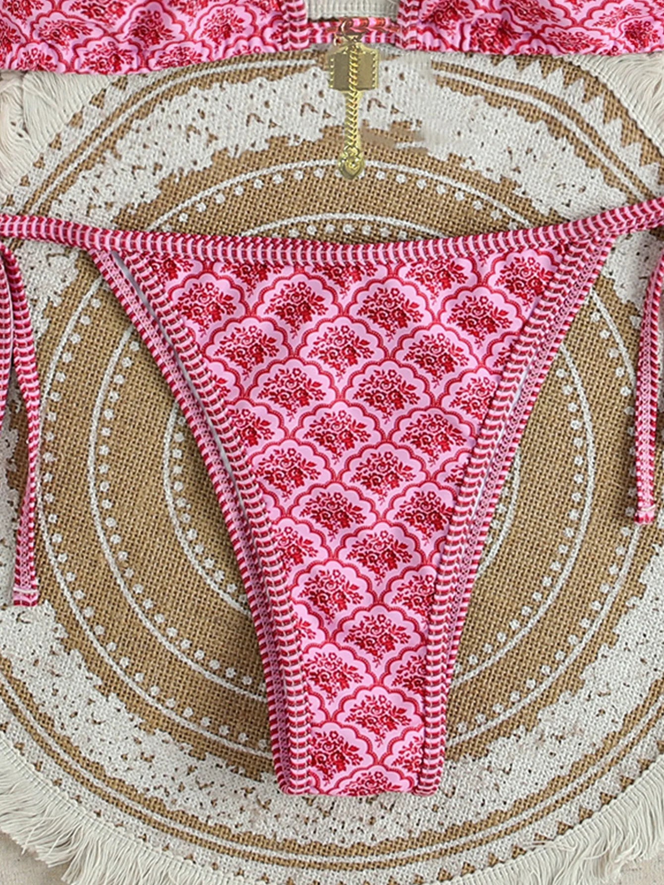 Bikini Floral Triángulo Push-Up