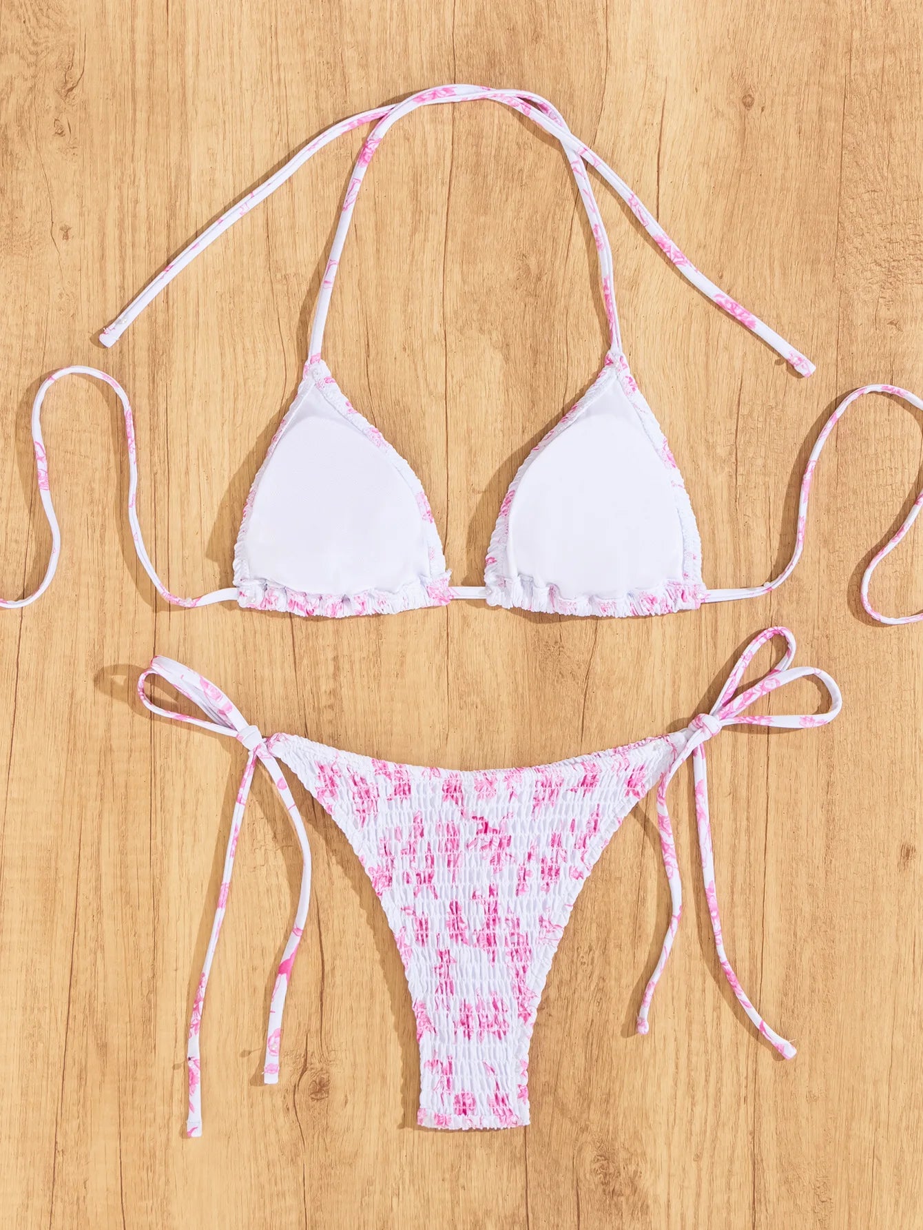 Bikini Floral Triángulo Push-Up