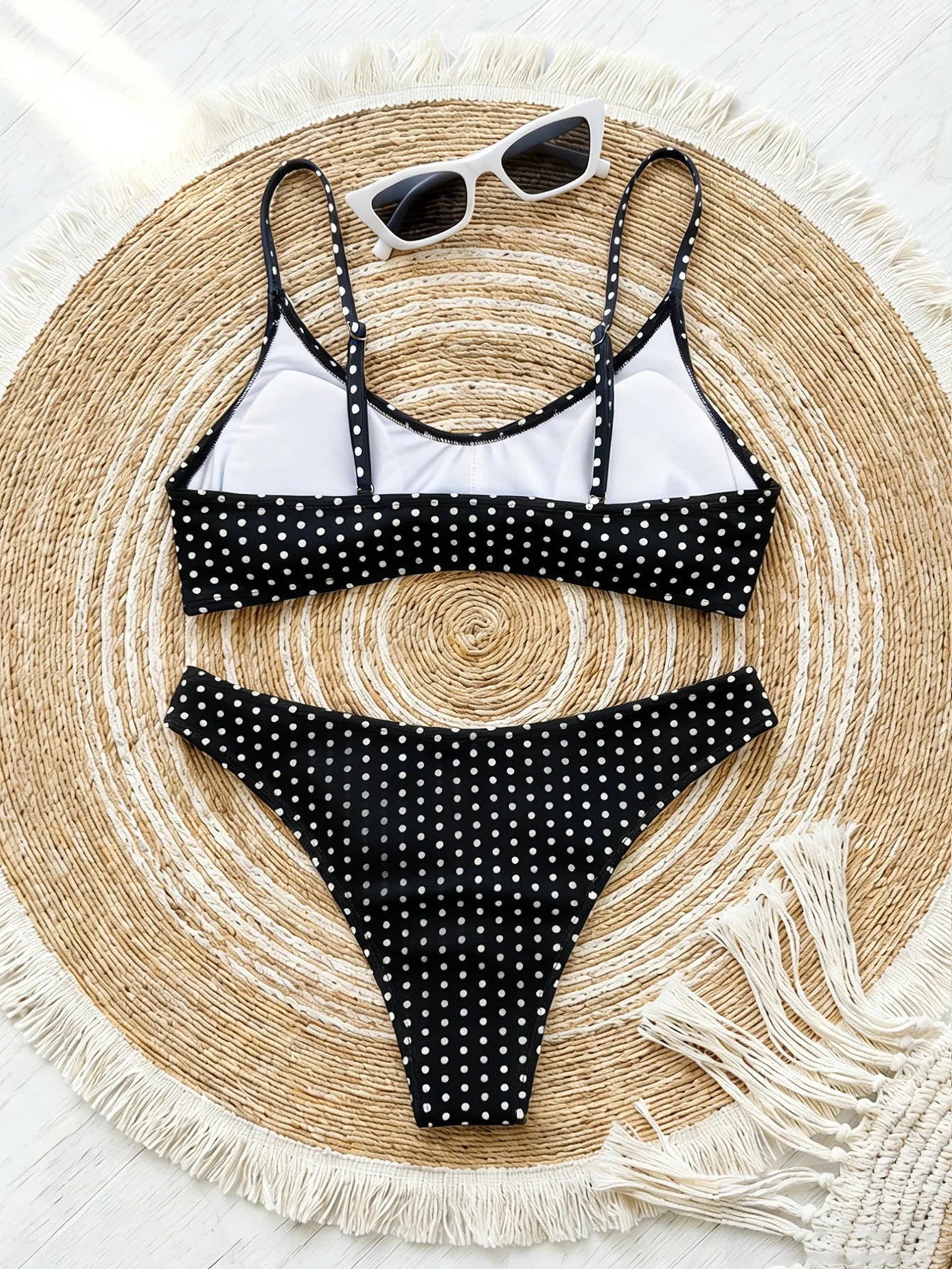 Bikini Lunares Tiro Bajo Push-Up