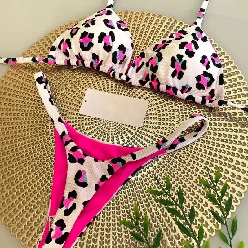 Bikini Brasileño Estampado Cereza | Conjunto 2 Piezas