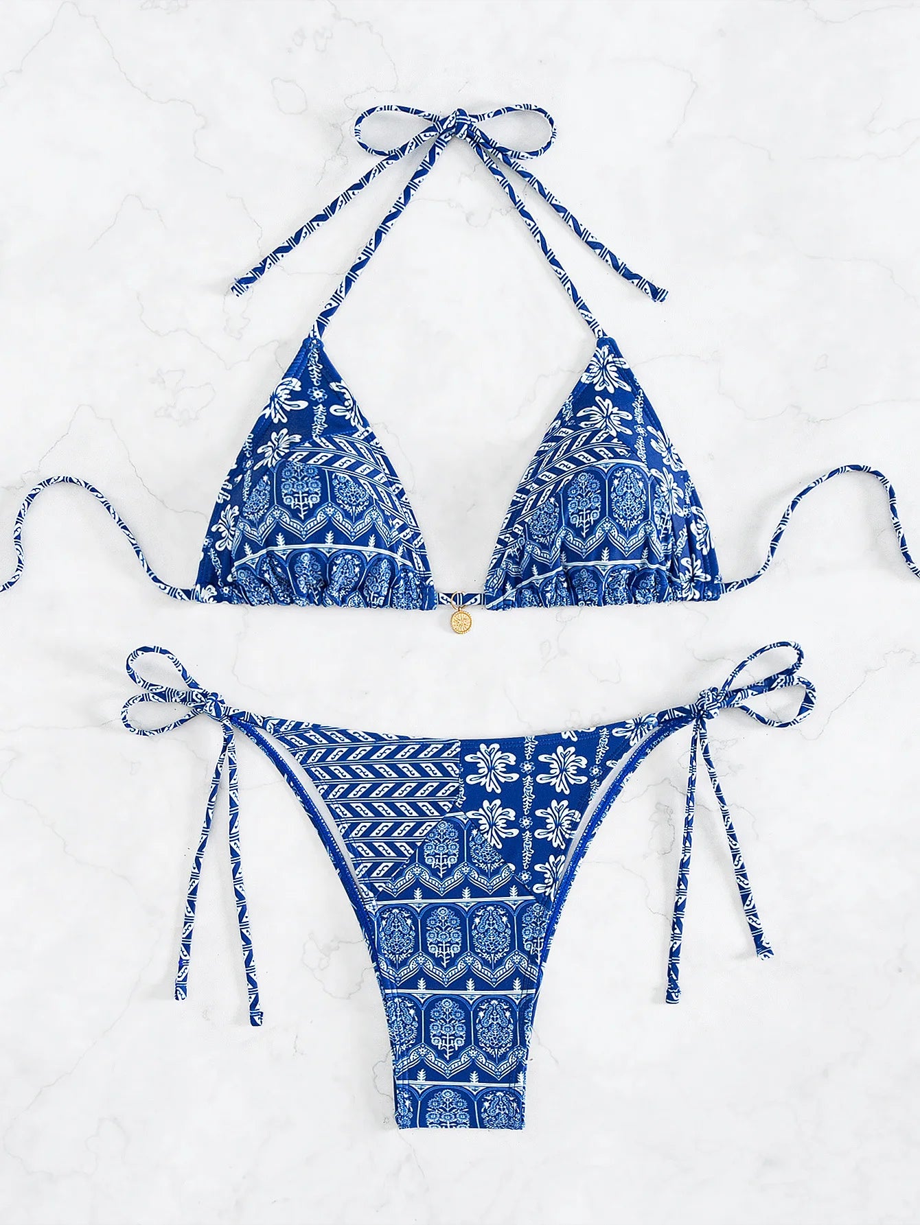 Bikini Floral Triángulo Push-Up