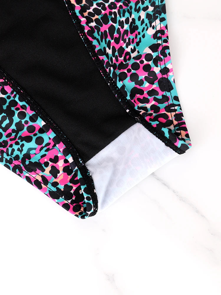 Bikini Lunares Colorido con Cordones