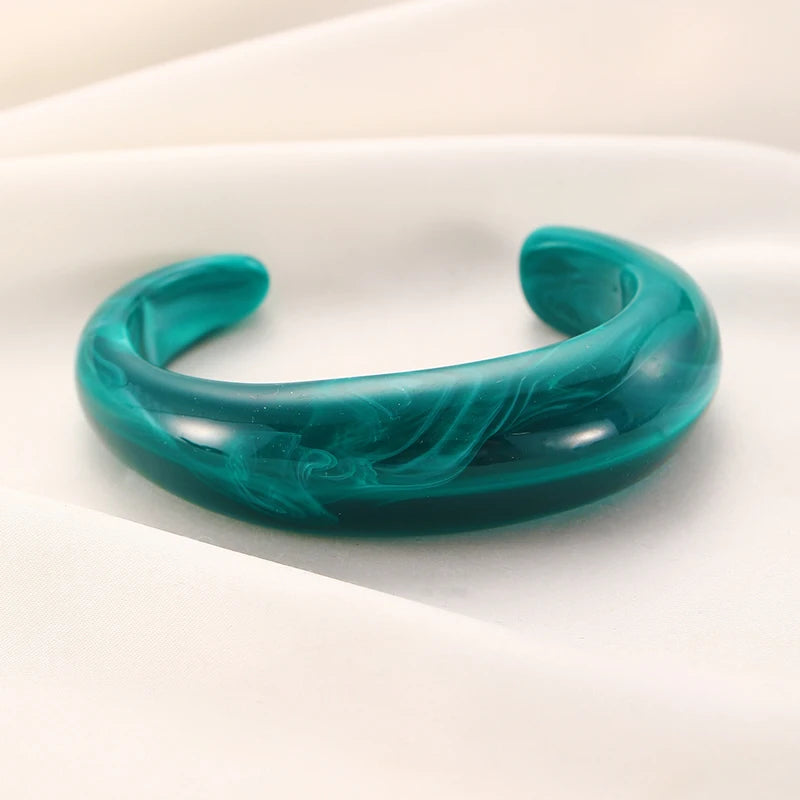 Brazalete Acrílico Geométrico Multicolor