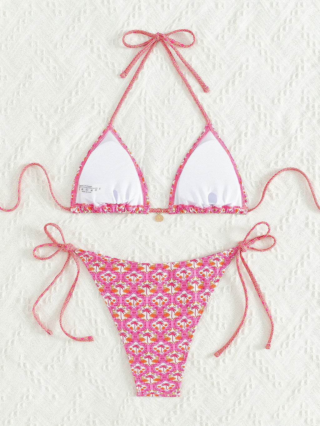Bikini Floral Triángulo Push-Up