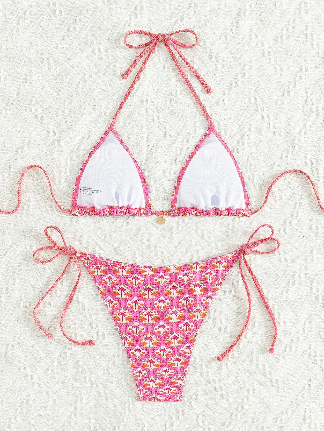 Bikini Floral Triángulo Push-Up