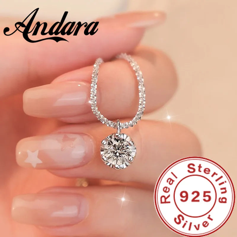 Collar Colgante Circonita Plata 925 | Andara