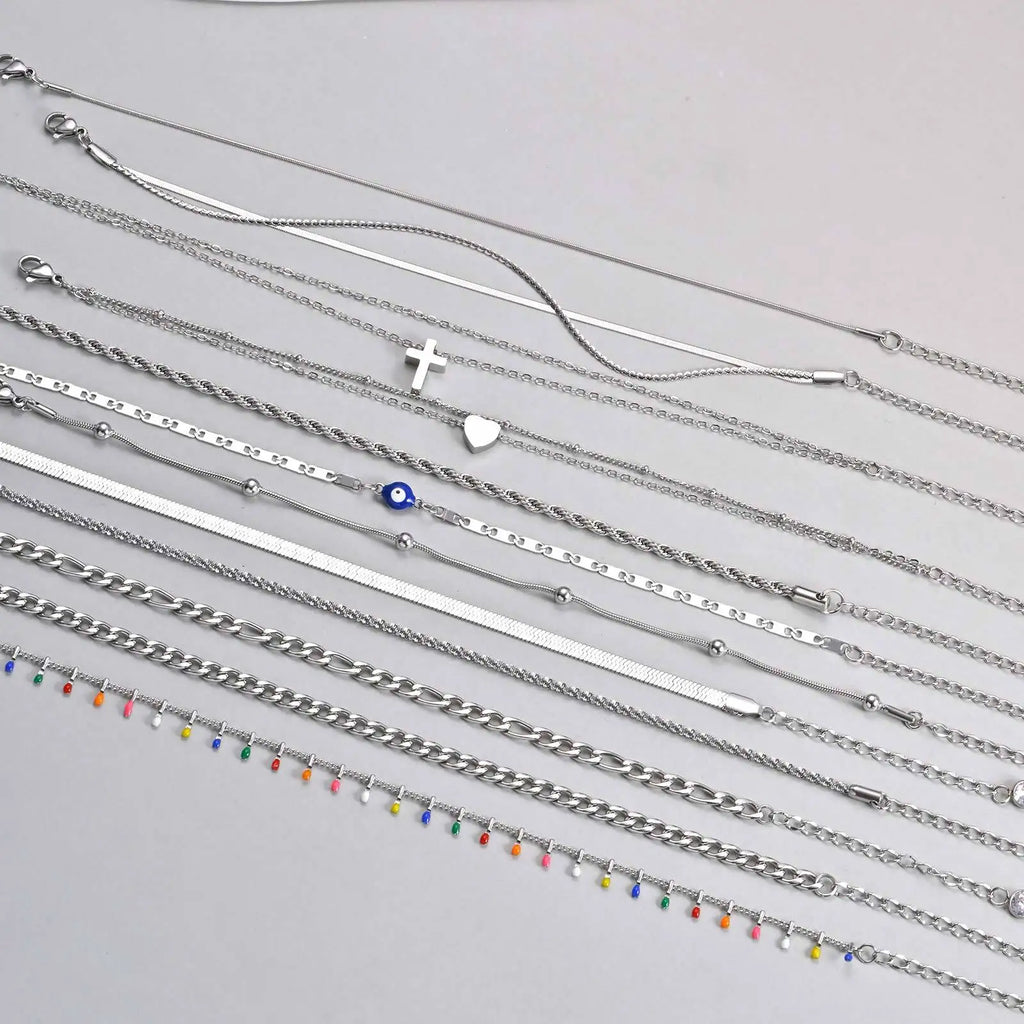 Tobillera Cadena Acero Inoxidable