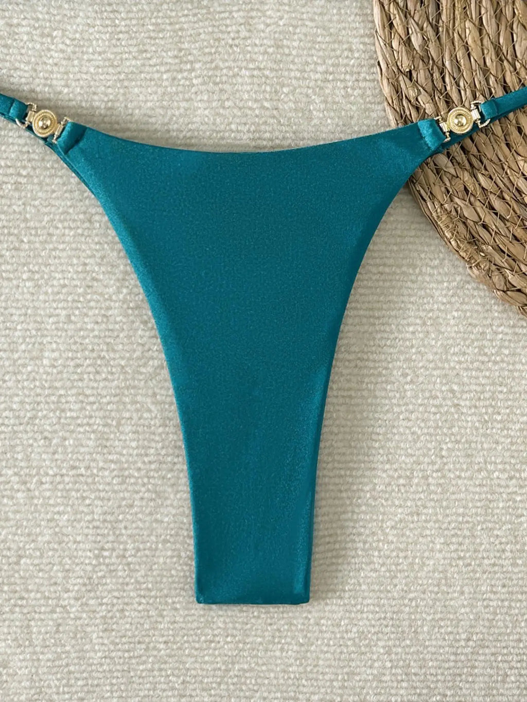 Bikini Push-Up Brillante Corte Alto