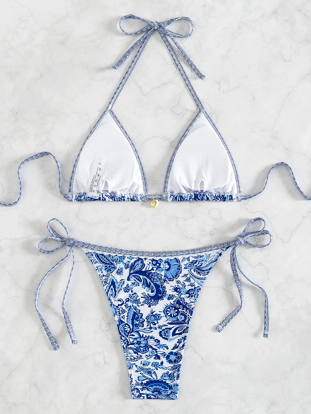 Bikini Floral Triángulo Push-Up