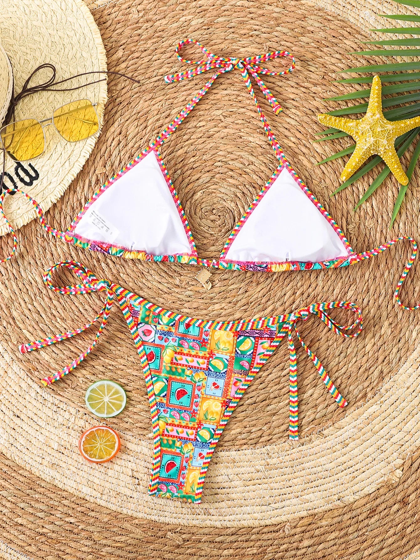 Bikini Floral Triángulo Push-Up