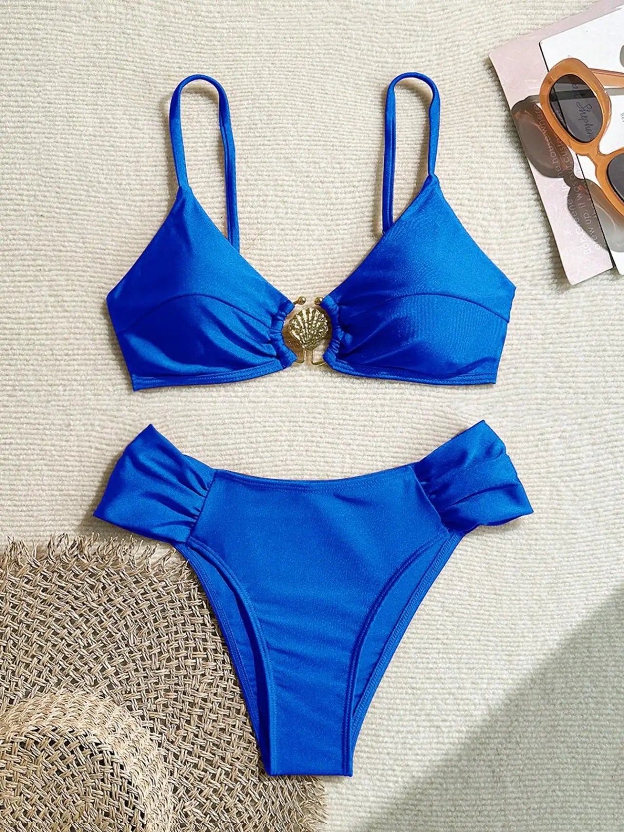 Bikini Botones Concha Halter