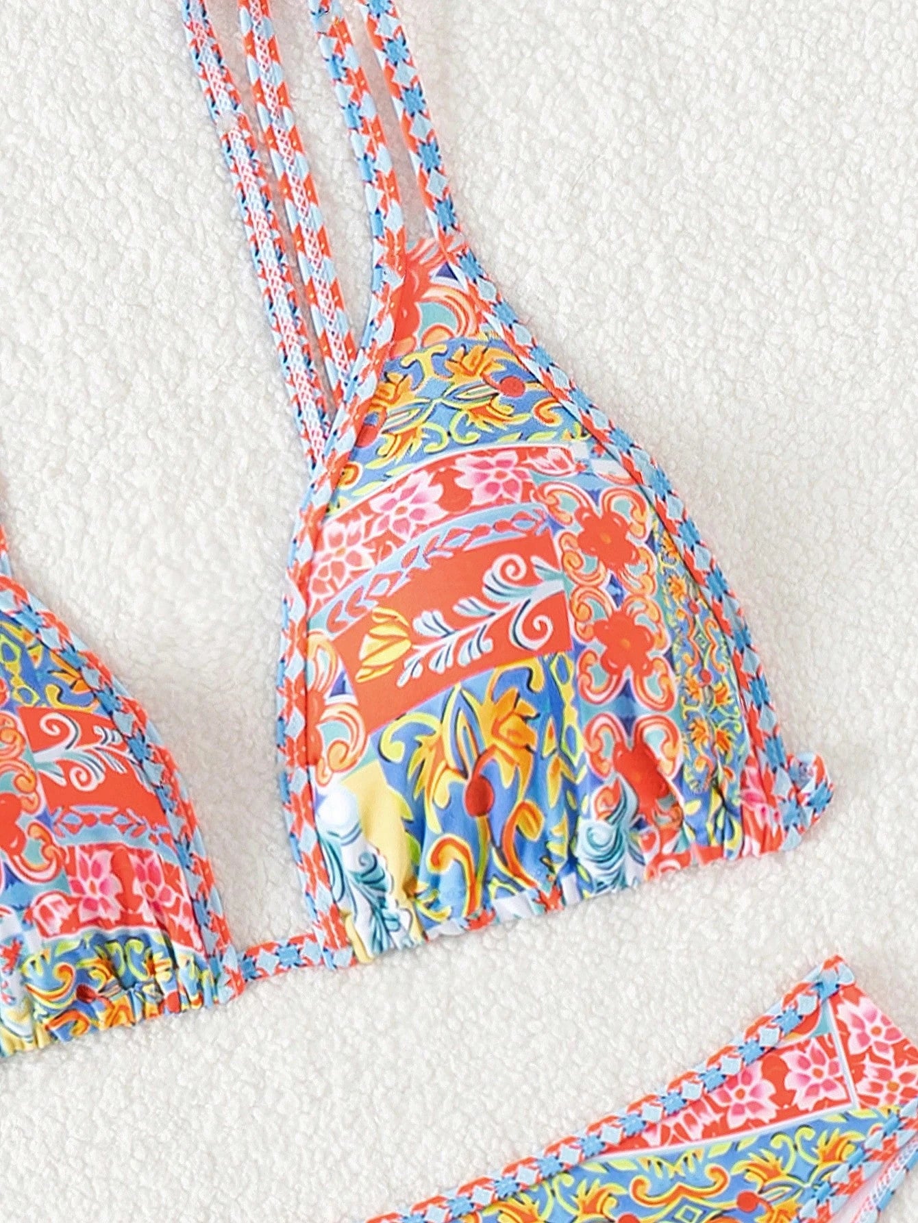 Bikini Floral Triángulo Ajustable