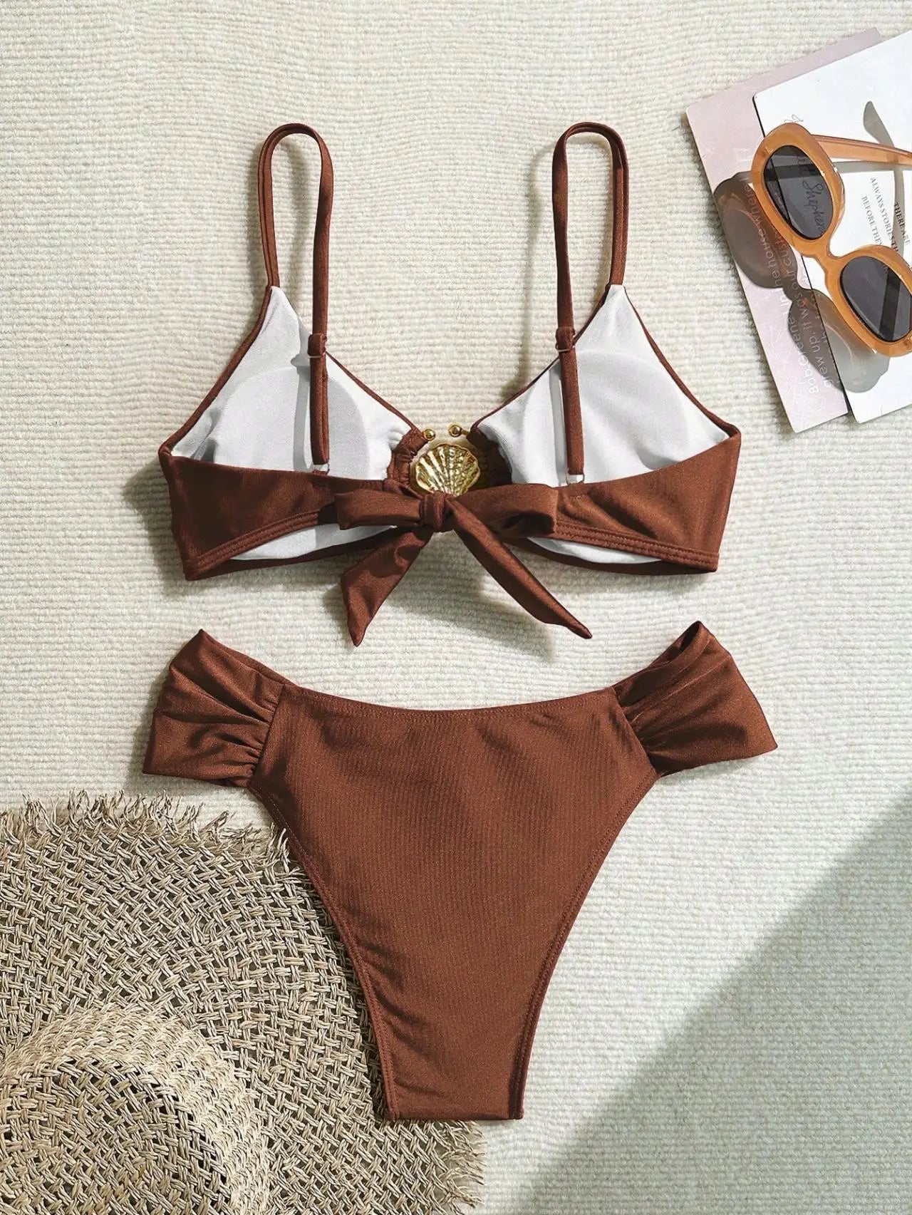 Bikini Botones Concha Halter