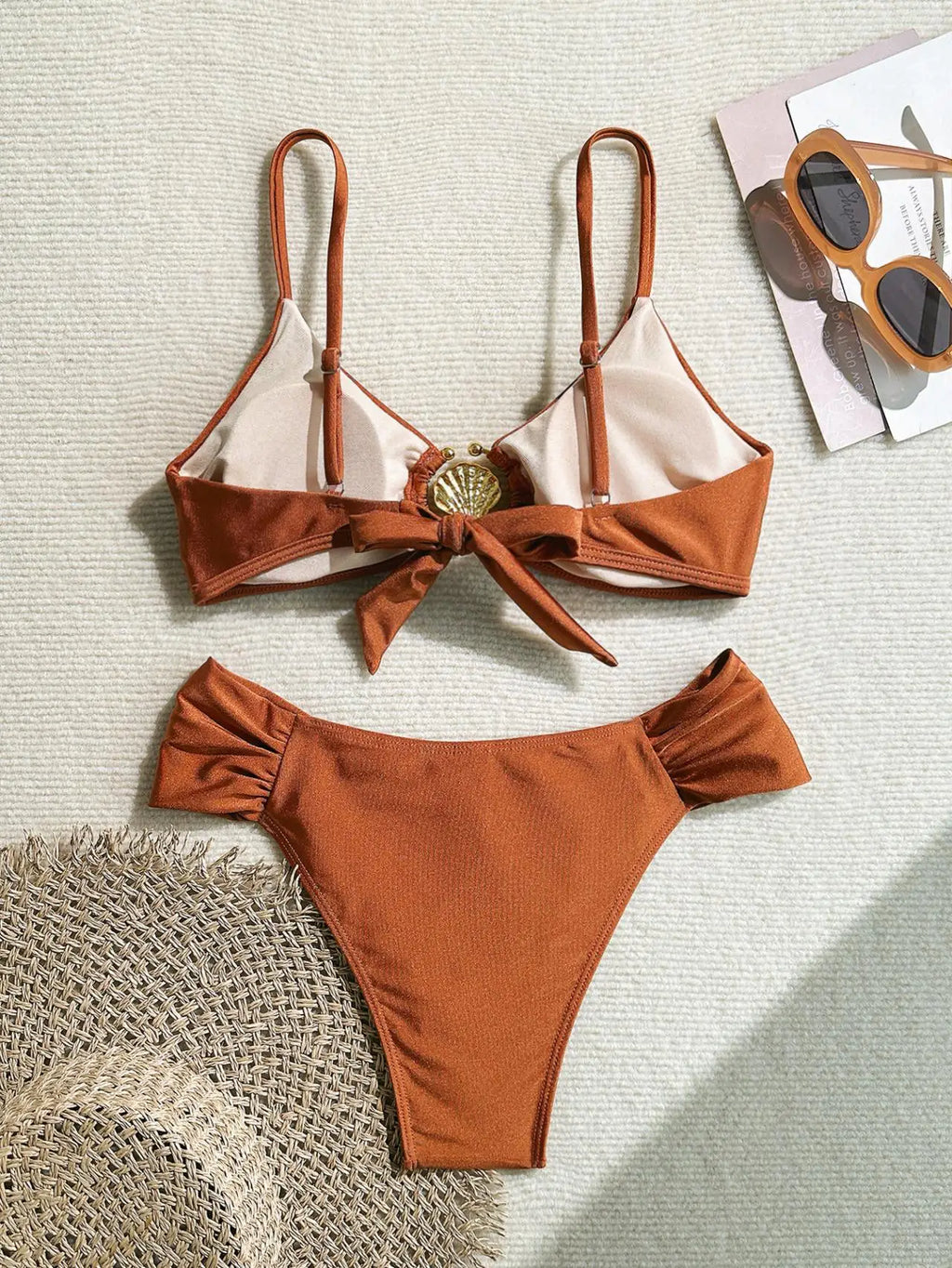 Bikini Botones Concha Halter