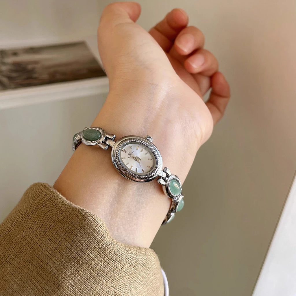 Reloj Pulsera Cuarzo Jade Mujer