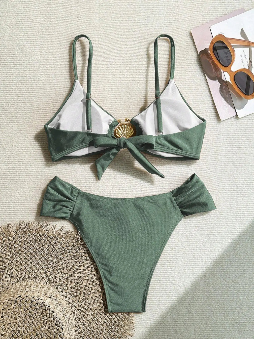 Bikini Botones Concha Halter