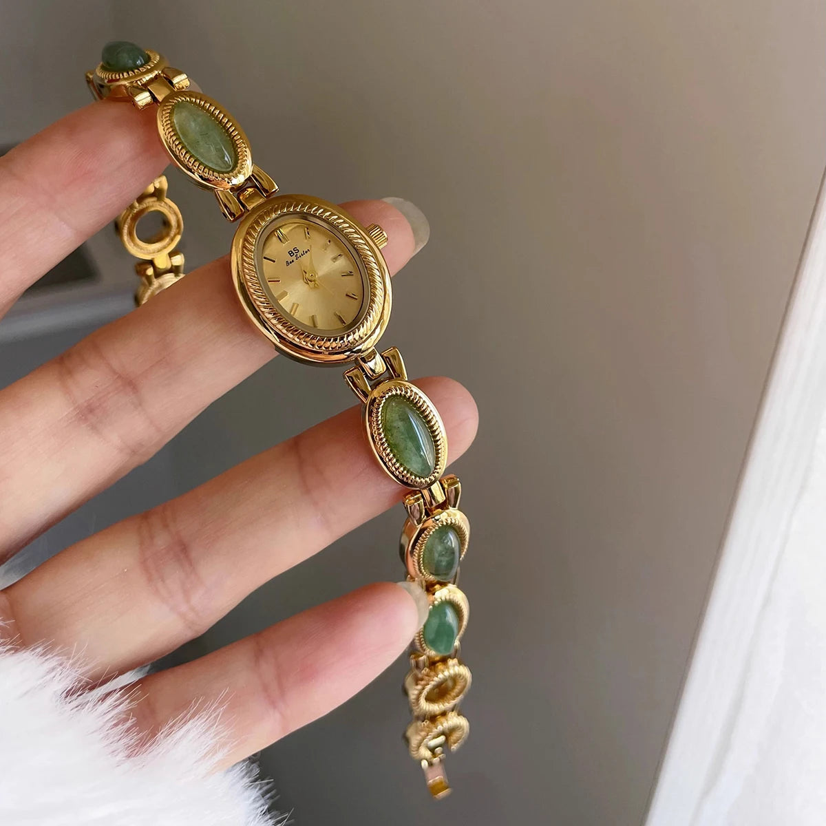 Reloj Pulsera Cuarzo Jade Mujer