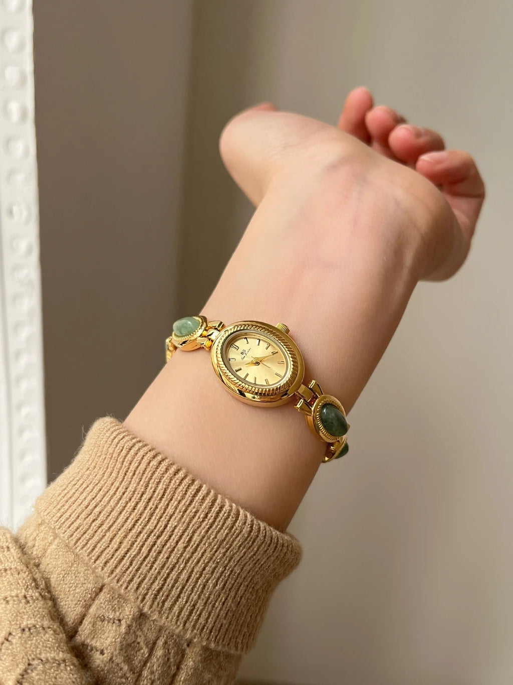 Reloj Pulsera Cuarzo Jade Mujer