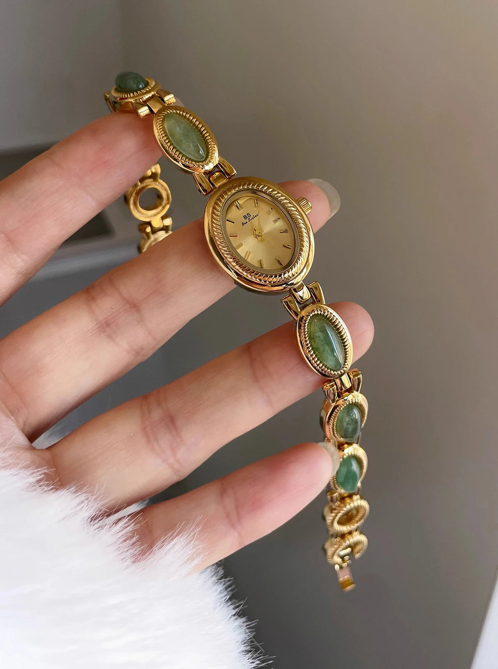 Reloj Pulsera Cuarzo Jade Mujer