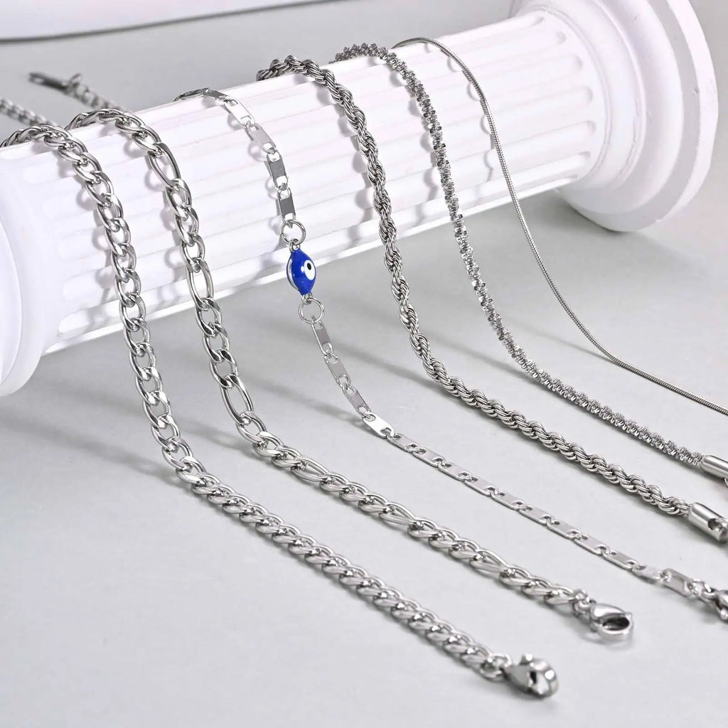 Tobillera Cadena Acero Inoxidable